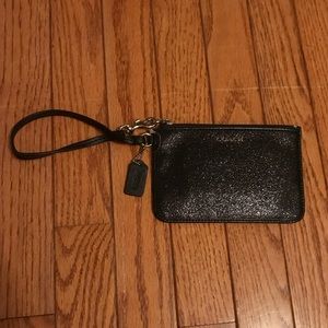 Black Sparkly Coach Clutch